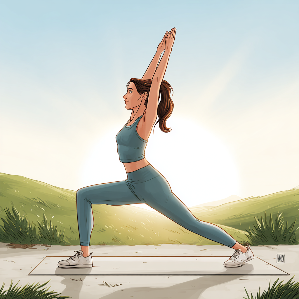 Warrior I (Virabhadrasana I)