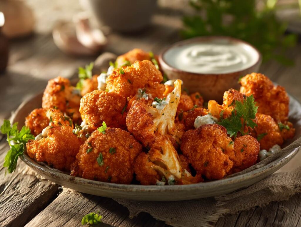 Buffalo Cauliflower Bites