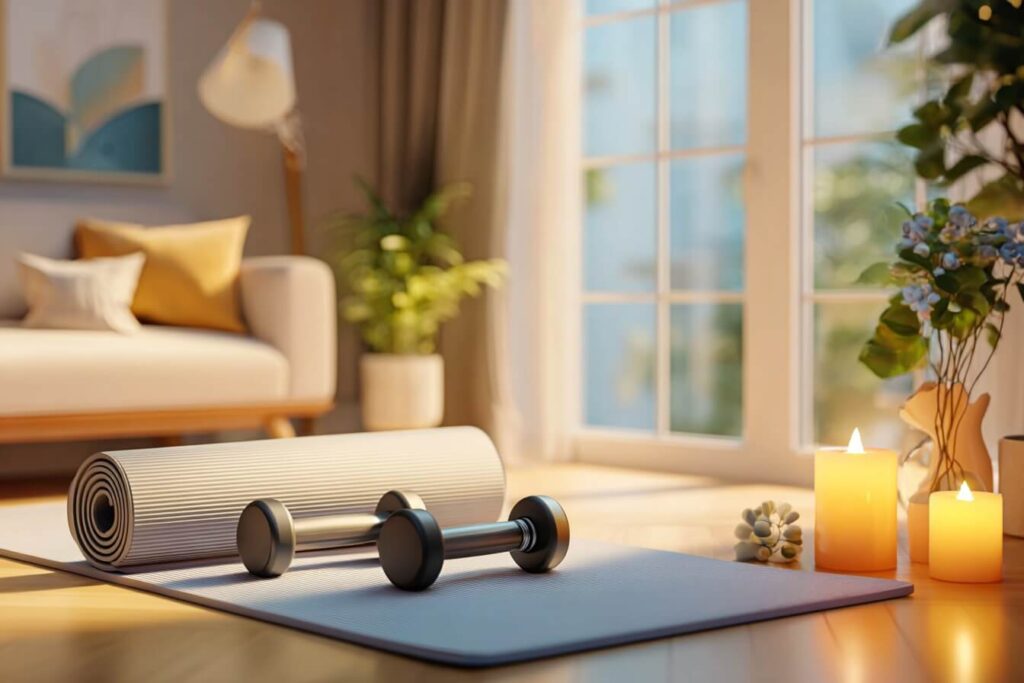 Living Room Fitness Zone